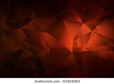 Dark Red vector abstract mosaic background. Creative geometric illustration in Origami style with gradient. Template for cell phone's backgrounds.