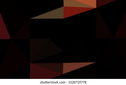 Dark Red vector abstract mosaic background. Geometric illustration in Origami style with gradient. Completely new design for your business.