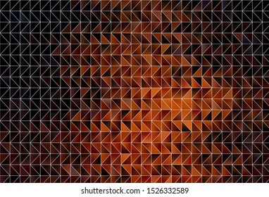 Dark Red vector abstract mosaic pattern. Colorful abstract illustration with triangles. New template for your brand book.