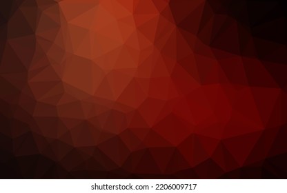 Dark Red vector abstract mosaic backdrop. A vague abstract illustration with gradient. Completely new template for your business design.