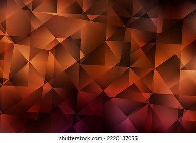 Dunkelroter, abstrakter Mosaikhintergrund. Dreieckige geometrische Probe mit Farbverlauf.  Neue Vorlage für Ihr Markenbuch.