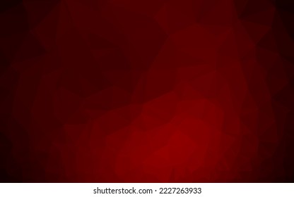 Dark Red vector abstract mosaic pattern. Modern geometrical abstract illustration with gradient. The best triangular design for your business.