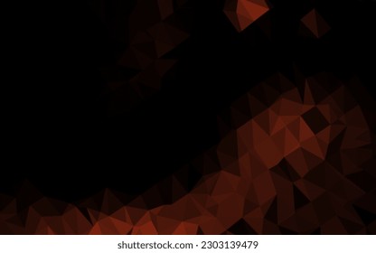 Dark Red vector abstract mosaic backdrop. A vague abstract illustration with gradient. Polygonal design for your web site.