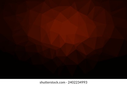 Dark Red vector abstract mosaic background. A completely new color illustration in a vague style. The best triangular design for your business.