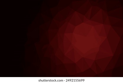 Vector rojo oscuro patrón de mosaico abstracto. Una ilustración de color completamente nueva en un estilo vago. Patrón triangular para el diseño de su negocio.