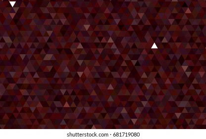 Dark Red vector abstract mosaic template. Triangular geometric sample with gradient.  A completely new template for your business design.