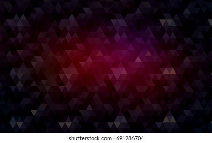 Dark Red vector abstract mosaic template. Shining colored illustration in a brand-new style. The template can be used as a background for cell phones.