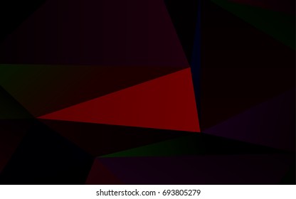 Dark Red vector abstract mosaic background. Shining colored illustration in a brand-new style. The template can be used as a background for cell phones.