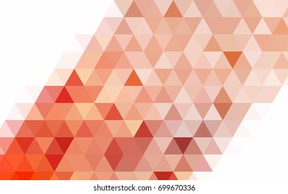 Dark Red vector abstract mosaic pattern. Glitter abstract illustration with an elegant design. The completely new template can be used for your brand book.
