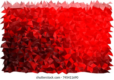 Dark Red vector abstract mosaic pattern. A sample with polygonal shapes. Brand-new style for your business design.