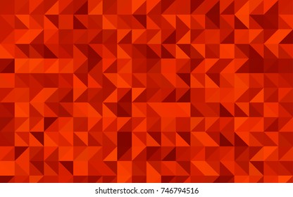 Dark Red vector abstract mosaic template. Shining illustration, which consist of triangles. The template can be used as a background for cell phones.
