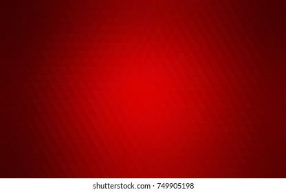 Dark Red vector abstract mosaic template. Triangular geometric sample with gradient.  Brand-new design for your business.