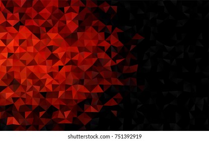 Dark Red vector abstract mosaic template. A sample with polygonal shapes. The template can be used as a background for cell phones.