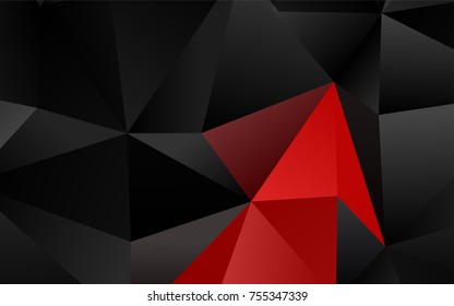 Dark Red vector abstract mosaic template. Brand-new colored illustration in blurry style with gradient. The completely new template can be used for your brand book.