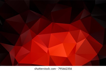 Dark Red vector abstract mosaic background. An elegant bright illustration with gradient. The textured pattern can be used for background.