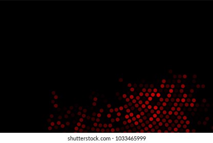 Dark Red vector abstract pattern with circles. Geometry template for your business design. Background with colored spheres.