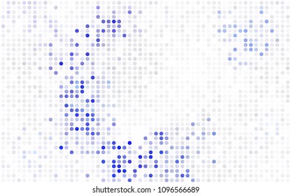 Dark Red vector abstract pattern with circles. Geometry template for your business design. Background with colored spheres.
