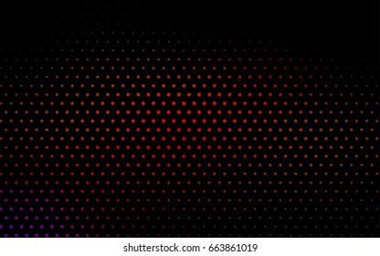 Dark Red vector abstract pattern with circles. Geometry template for your business design. Background with colored spheres.