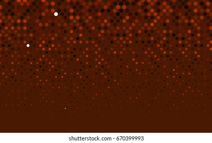 Dark Red vector abstract pattern with circles. Geometry template for your business design. Background with colored spheres.