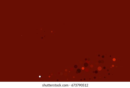 Dark Red vector abstract pattern with circles. Geometry template for your business design. Background with colored spheres. Dark Red vector abstract pattern with circles. Geometry template for your business design. Background with colored spheres.