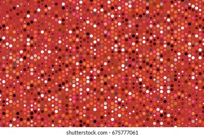 Dark Red vector abstract pattern with circles. Geometry template for your business design. Background with colored spheres.