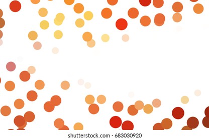 Dark Red vector abstract pattern with circles. Geometry template for your business design. Background with colored spheres.