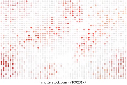 Dark Red vector abstract pattern with circles. Geometry template for your business design. Background with colored spheres.