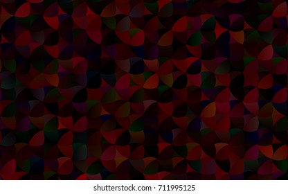 Dark Red vector abstract pattern with circles. Geometry template for your business design. Background with colored spheres.