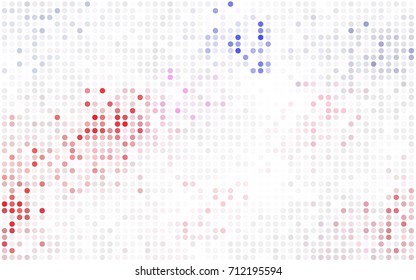 Dark Red vector abstract pattern with circles. Geometry template for your business design. Background with colored spheres.