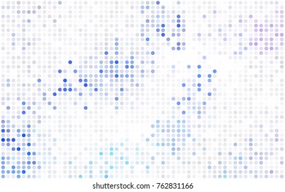 Dark Red vector abstract pattern with circles. Geometry template for your business design. Background with colored spheres.