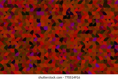 Dark Red vector abstract pattern with circles. Geometry template for your business design. Background with colored spheres.