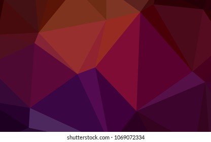 Dark Red vector abstract polygonal background. Modern geometrical abstract illustration with gradient. A new texture for your design.