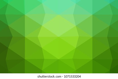 Dark Red vector abstract polygonal template. Colorful illustration in abstract style with gradient. Brand-new style for your business design.