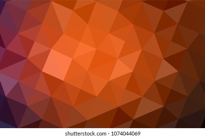 Dark Red vector abstract polygonal template. Shining colored illustration in a new style. The template for cell phone's backgrounds.