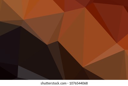 Dark Red vector abstract polygonal template. Glitter abstract illustration with an elegant design. Brand-new style for your business design.