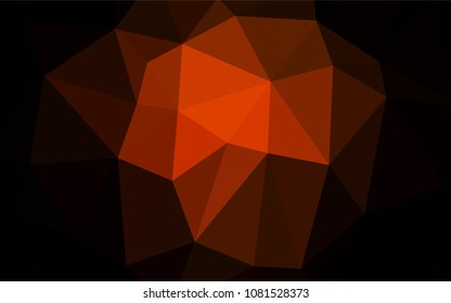Dark Red vector abstract polygonal template. Creative geometric illustration in Origami style with gradient. Triangular pattern for your business design.