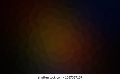 Dark Red vector abstract polygonal pattern. Geometric illustration in Origami style with gradient.  Triangular pattern for your design.