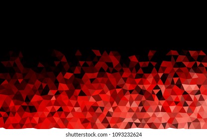 Dark Red vector abstract polygonal pattern. Colorful illustration in abstract style with gradient. Triangular pattern for your business design.