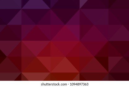 Dark Red vector abstract polygonal pattern. Polygonal abstract illustration with gradient. Brand new style for your business design.