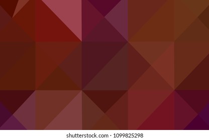 Dark Red vector abstract polygonal pattern. A completely new color illustration in a  polygonal style. Brand-new style for your business design.