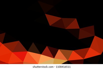 Dark Red vector abstract polygonal abstract polygonal. A completely new color illustration in a vague style. Brand new style for your business design.