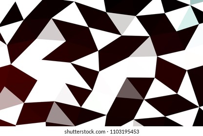 Dark Red vector abstract polygonal abstract polygonal. Geometric illustration in Origami style with gradient.  The textured pattern can be used for background.