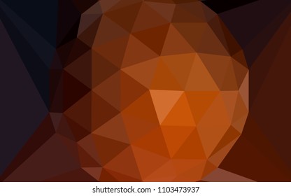 Dark Red vector abstract polygonal background with a gem in a centre. A sample with polygonal shapes. Brand new design for your business.