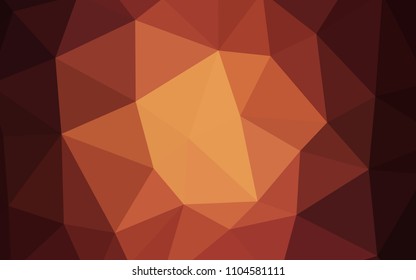 Dark Red vector abstract polygonal background. A completely new color illustration in a polygonal style. Brand new style for your business design.