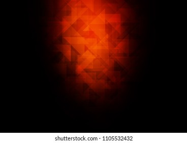 Dark Red vector abstract polygonal abstract polygonal. Colorful illustration in abstract style with gradient. The completely new template can be used for your brand book.