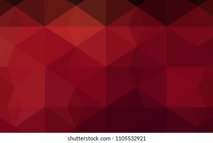 Dark Red vector abstract polygonal pattern. Creative geometric illustration in Origami style with gradient. Textured pattern can be used as a background.