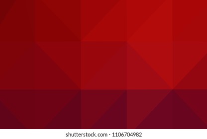 Dark Red vector abstract polygonal template. Polygonal abstract illustration with gradient. That new template can be used for your brand book.