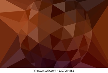 Dark Red vector abstract polygonal background with a gem in a centre. Colorful illustration in a polygonal style. Textured pattern for your backgrounds.