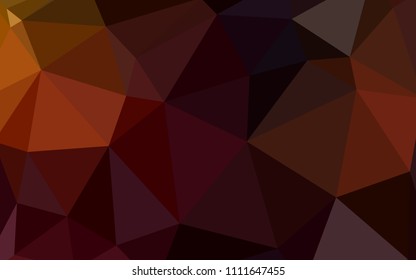 Dark Red vector abstract polygonal background. Creative geometric illustration in Origami style with gradient. Completely new template for your banner.