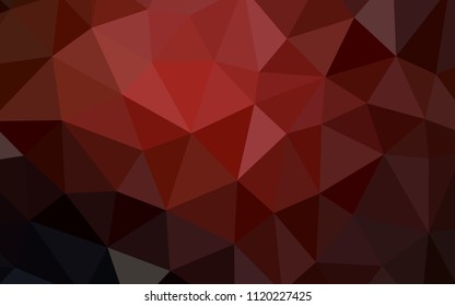 Dark Red vector abstract polygonal background. A completely new color illustration in a polygonal style. Best triangular design for your business.